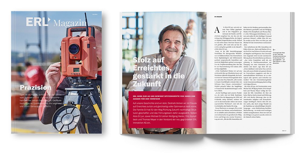 Printausgabe des Erl Magazins 01.2020